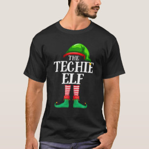 Techie Elf Matching Family Group Christmas Party P T-Shirt
