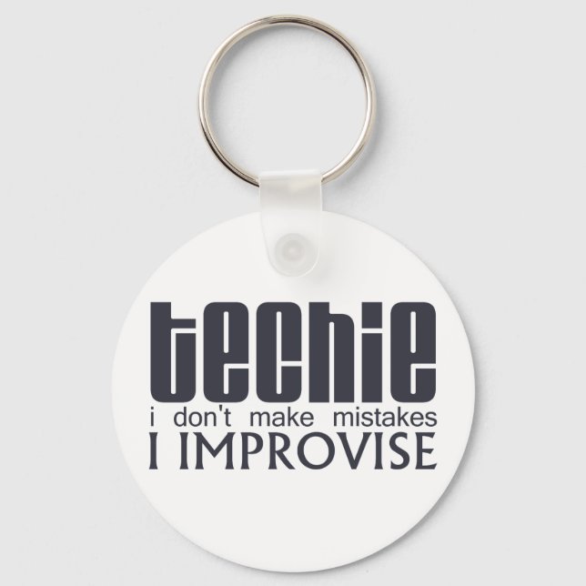 Techie Improvise Key Ring (Front)