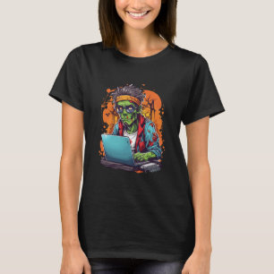 Techie Zombie Halloween T-Shirt