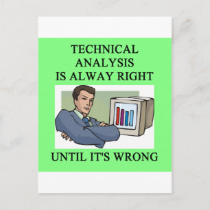 technical analysis joke postcard