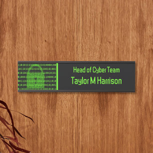 Technical & Cyber Security Lock Symbol Black  Door Sign