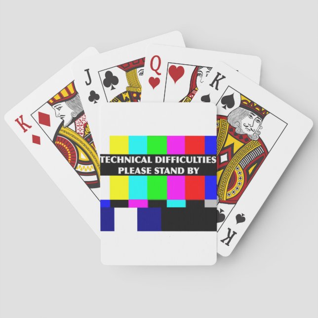 Technical Difficulties Playing Cards (Back)