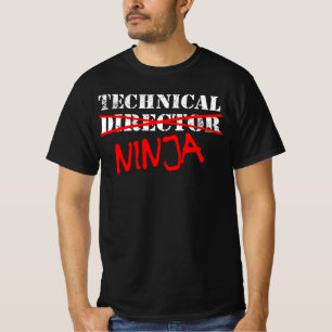 Technical Director Ninja Theatre Backstage Crew T-Shirt