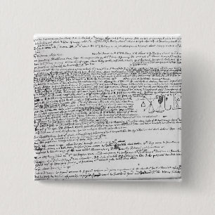 Technical drawings 15 cm square badge