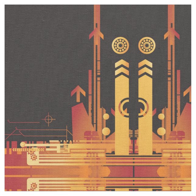 Technical halftone background 2 fabric (Close Up)
