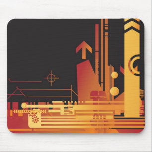 Technical halftone background 2 mouse mat