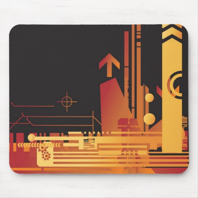 Technical halftone background 2 mouse mat (Front)