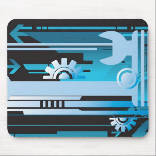 Technical halftone background 3 mouse mat
