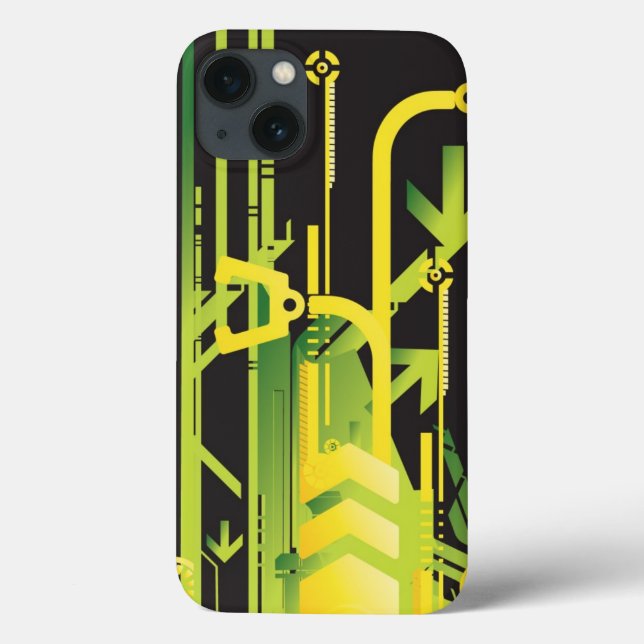 Technical halftone background 4 Case-Mate iPhone case (Back)