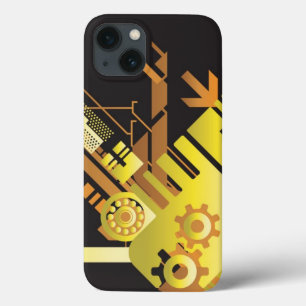 Technical halftone background 5 iPhone 13 case