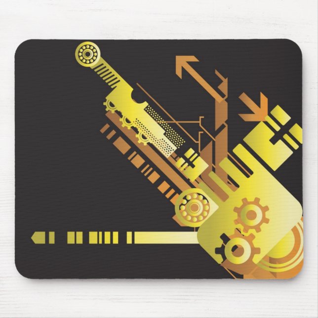 Technical halftone background 5 mouse mat (Front)