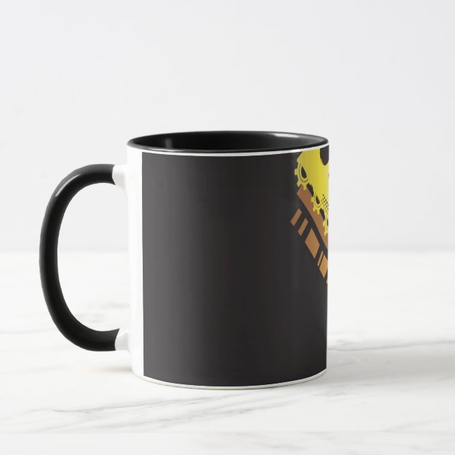 Technical halftone background 5 mug (Left)