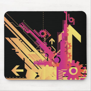 Technical halftone background 7 mouse mat