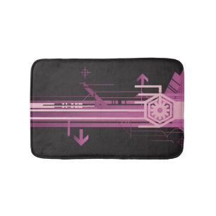 Technical halftone pattern bath mat