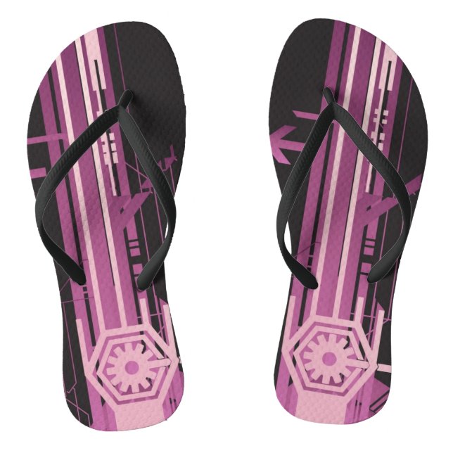 Technical halftone pattern flip flops (Footbed)
