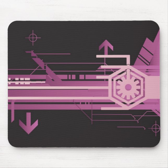 Technical halftone pattern mouse mat (Front)