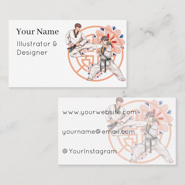 Technical Mastery - Precision and Martial Agility Business Card (Front/Back)
