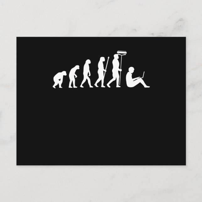 Technical Support Evolution Computer IT Programmer Invitation Postcard (Front)