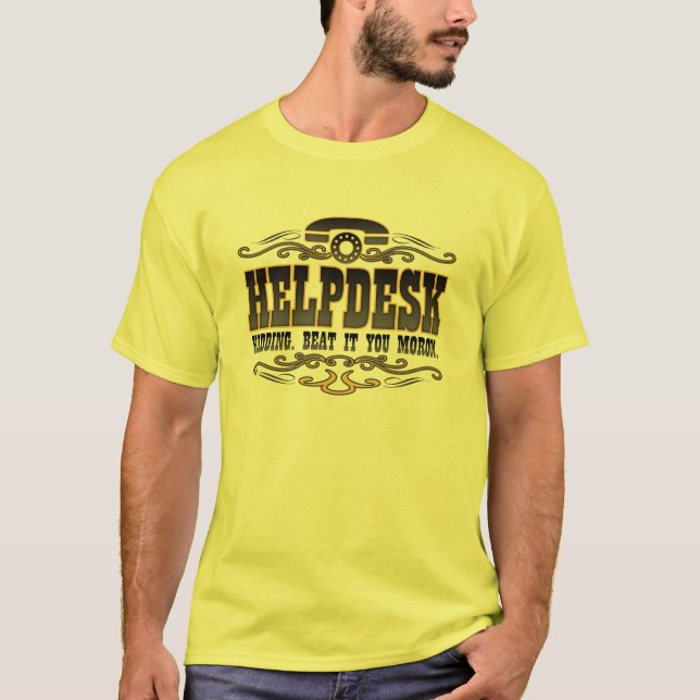 Technical Support Humour T-Shirt (Front)