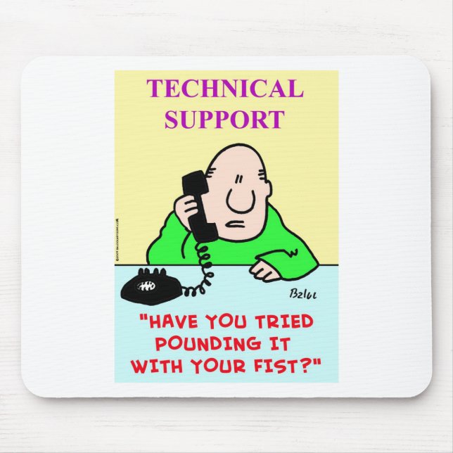 technical support pounding fist mouse mat (Front)