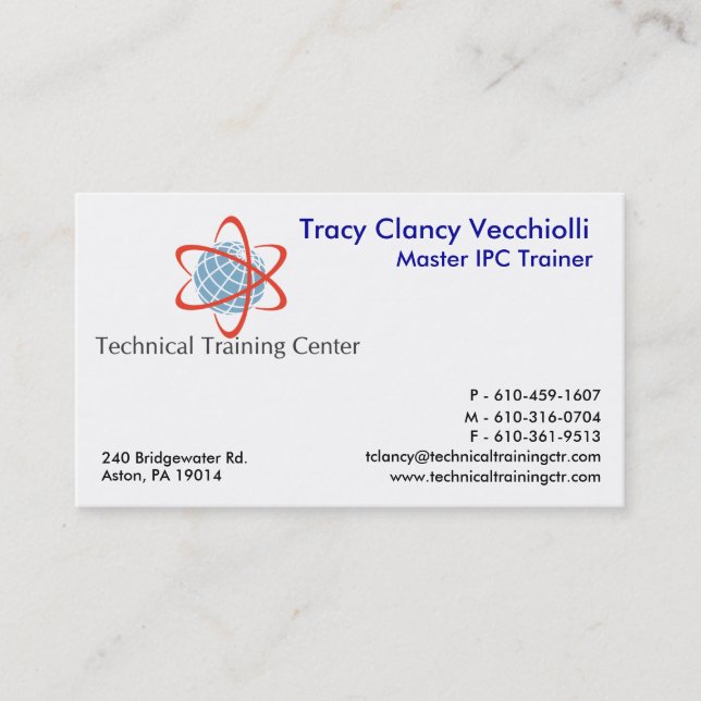 Technical Training Center1.14 Business Card (Front)