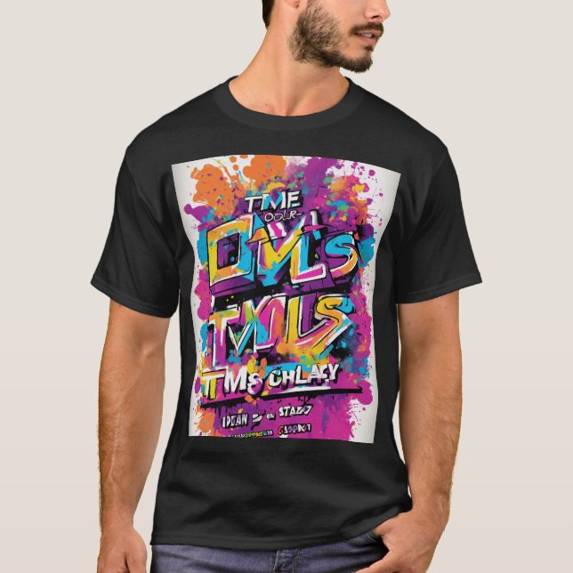 "Technical Typography T-Shirt Design – Sleek and M (Front)