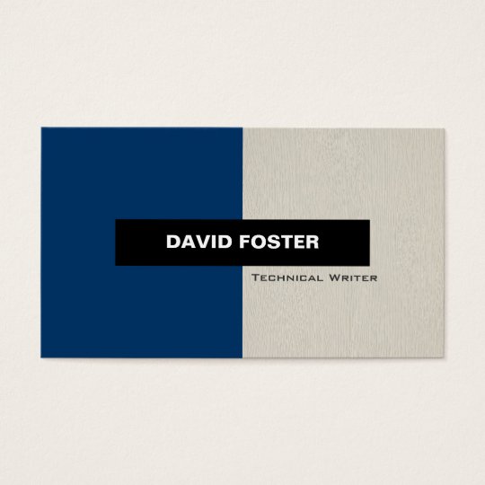 Technical Writer - Simple Elegant Stylish Business Card