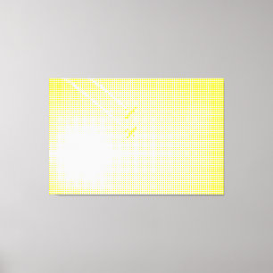 Technical Yellow Halftone Effect Planes in the Sky Canvas Print