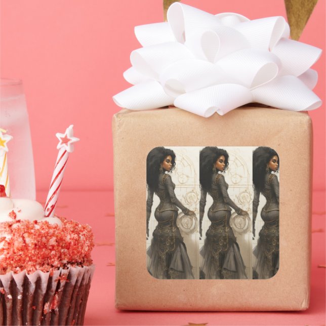 Technically Savy Square Sticker (Party)