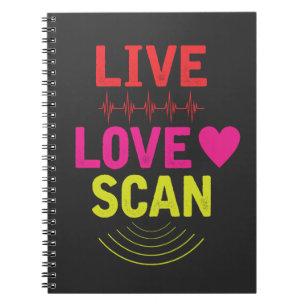 Technician healthcare Nurse Sonographer Ultrasound Notebook