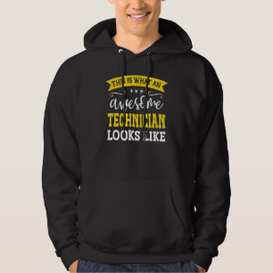 Technician Job Title Employee Funny Worker Technic Hoodie