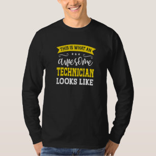 Technician Job Title Employee Funny Worker Technic T-Shirt