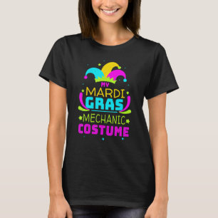 Technician Mechanic Mask Masquerade Parade Jester  T-Shirt