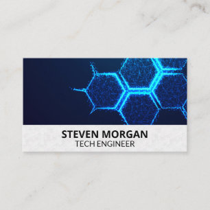 Technician   Molecule Background Business Card