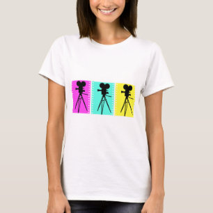 Technicolor Camera Womens T-shirt