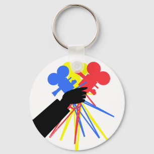 Technicolor Love Bouquet Primary Colours Key Ring