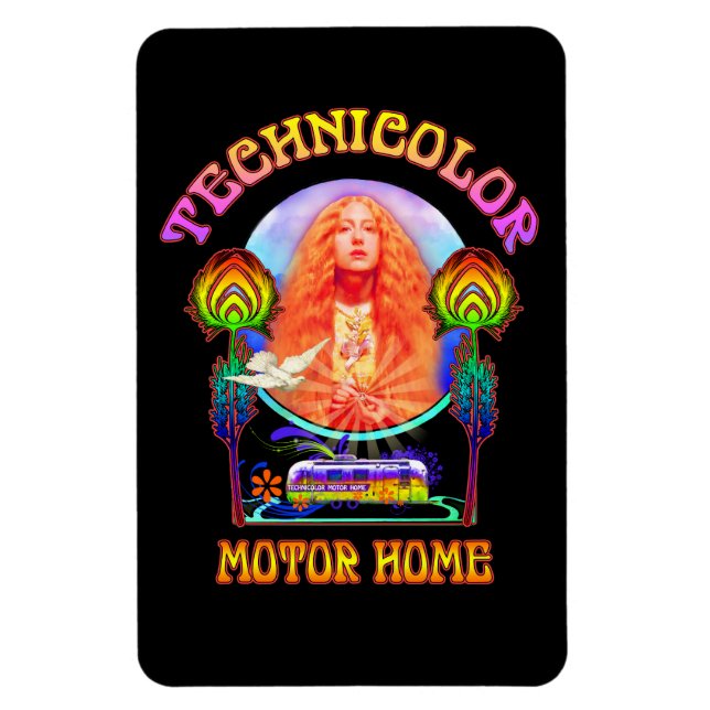Technicolor Motor Home Band Magnet (Vertical)