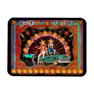 Technicolor Motor Home Fan Magnet