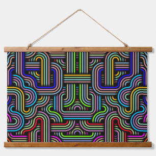 Technicolor Trails Hanging Tapestry
