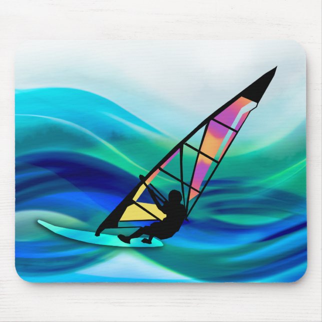 Technicolor Windsurfer Mouse Mat (Front)