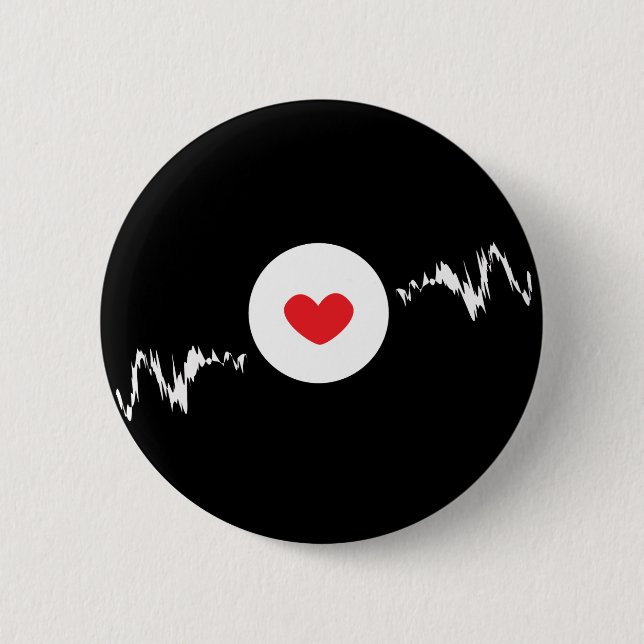 Techno Addicted 6 Cm Round Badge (Front)