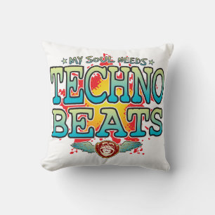 Techno Beats Soul Cushion