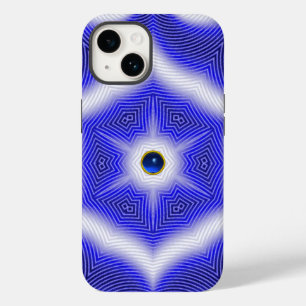 TECHNO BLUE STAR SAPPHIRE GEMSTONE iPhone 14 CASE