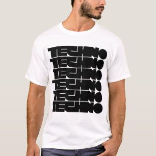 Techno bold typography logo design T-Shirt
