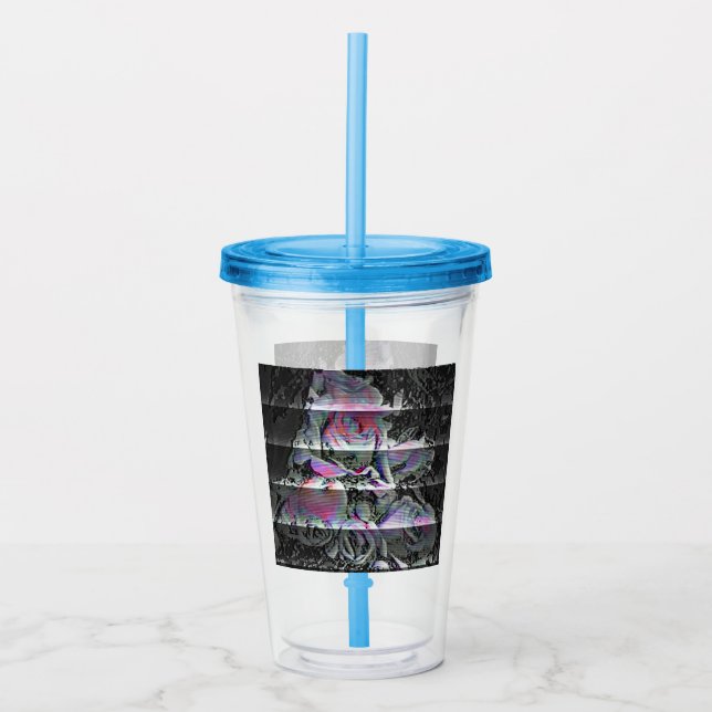 Techno Bouquet  Acrylic Tumbler (Front)