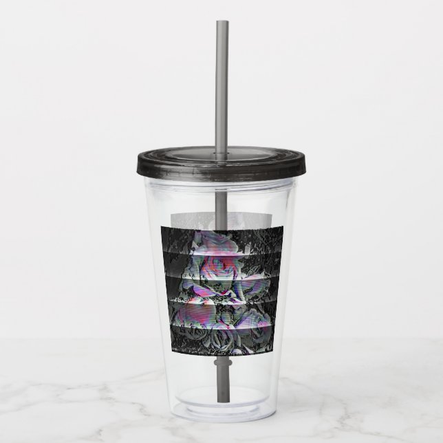 Techno Bouquet  Acrylic Tumbler (Front)