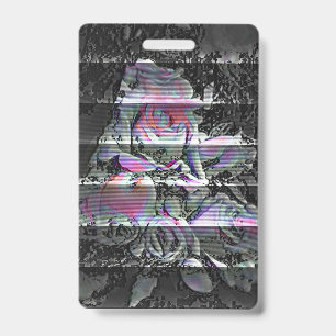 Techno Bouquet Badge ID Badge