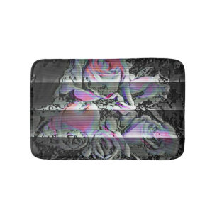 Techno Bouquet  Bath Mat