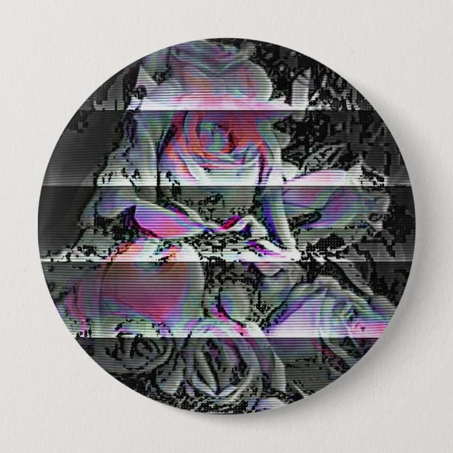 Techno Bouquet  Button (Front)