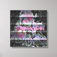 Techno Bouquet  Canvas Print